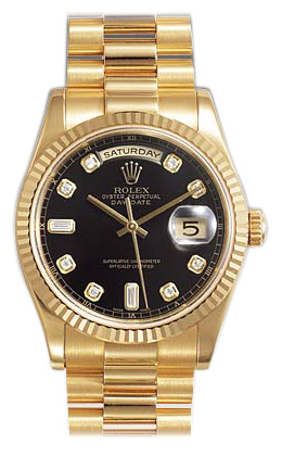 Rolex Day-Date Series Mens Automatic 18kt Yellow Gold Wristwatch 118238-BKDP Rolex Day-Date Series Mens Automatic 18kt Yellow Gold Wristwatch 118238-BKDP