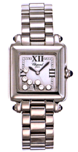 Chopard Happy Sport Series Diamond Steel Ladies Swiss Quartz Wristwatch 278349-23 Chopard Happy Sport Series Diamond Steel Ladies Swiss Quartz Wristwatch 278349-23
