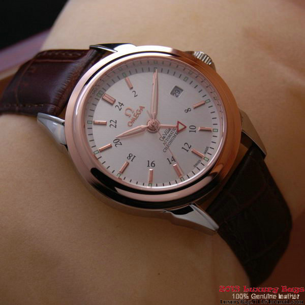 OMEGA DE VILLE Automatic Chronometer Red Gold on Brown Leather Strap OM77210 OMEGA DE VILLE Automatic Chronometer Red Gold on Brown Leather Strap OM77210