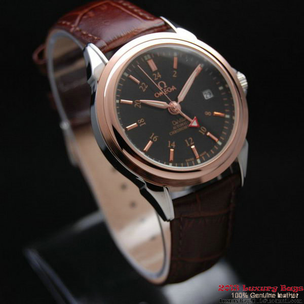 OMEGA DE VILLE Automatic Chronometer Red Gold on Brown Leather Strap OM77212 OMEGA DE VILLE Automatic Chronometer Red Gold on Brown Leather Strap OM77212