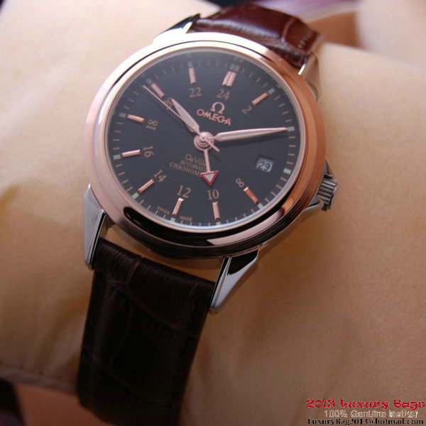 OMEGA DE VILLE Automatic Chronometer Red Gold on Brown Leather Strap OM77212 OMEGA DE VILLE Automatic Chronometer Red Gold on Brown Leather Strap OM77212