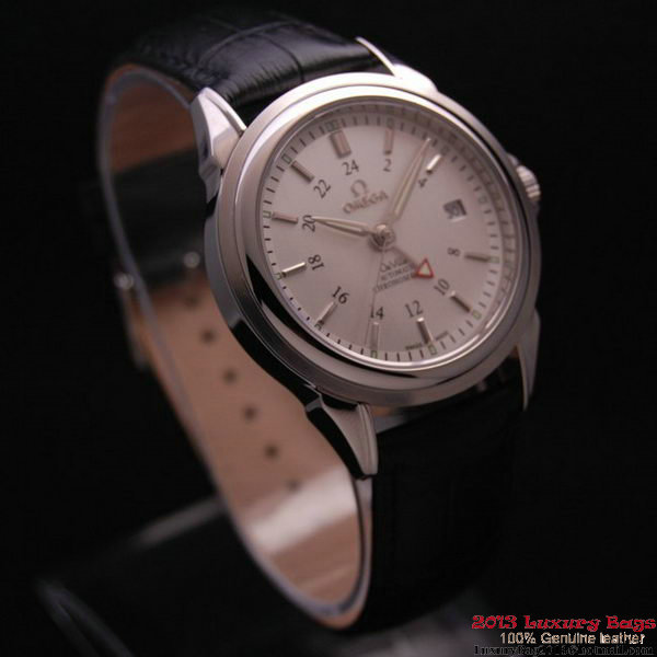 OMEGA DE VILLE Automatic Chronometer Steel on Black Leather Strap OM77202 OMEGA DE VILLE Automatic Chronometer Steel on Black Leather Strap OM77202