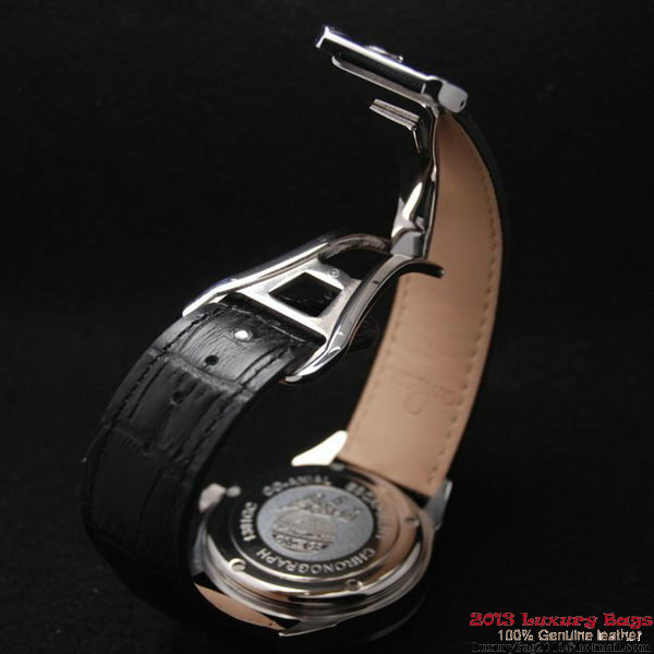 OMEGA DE VILLE Automatic Chronometer Steel on Black Leather Strap OM77202 OMEGA DE VILLE Automatic Chronometer Steel on Black Leather Strap OM77202