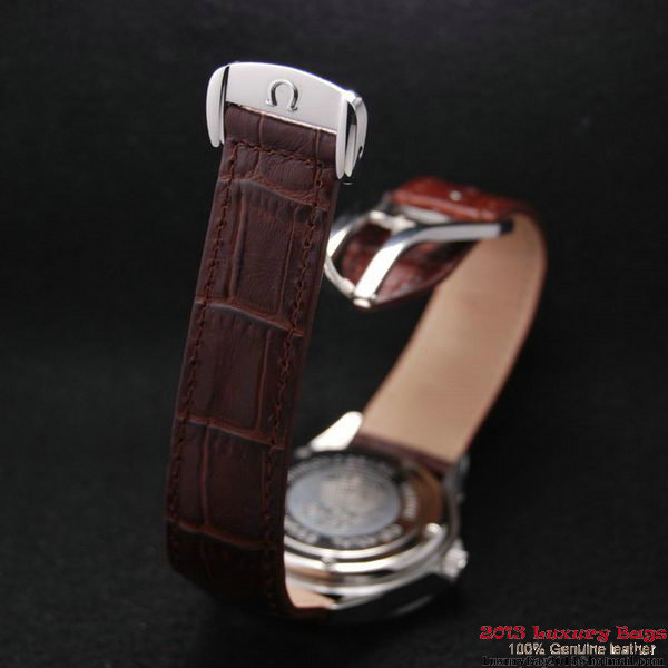 OMEGA DE VILLE Automatic Chronometer Steel on Brown Leather Strap OM77218 OMEGA DE VILLE Automatic Chronometer Steel on Brown Leather Strap OM77218