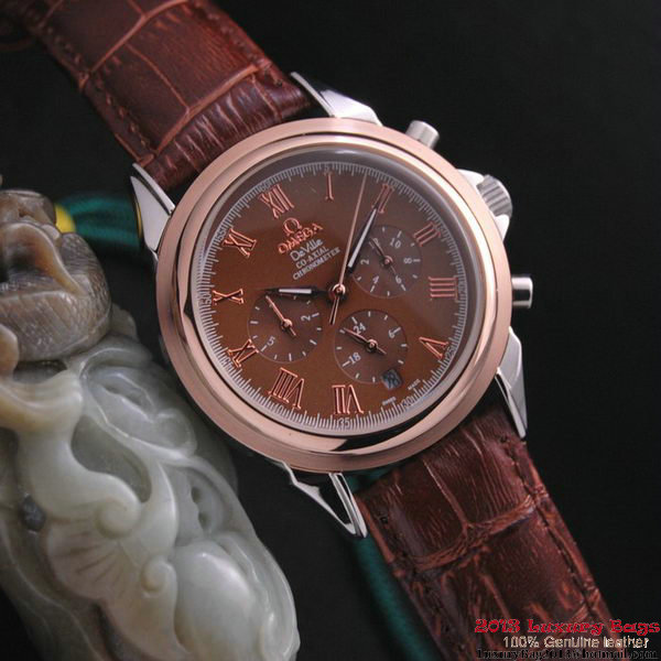 OMEGA DE VILLE CO-AXIAL Chronometer Red Gold on Brown Leather Strap OM77503 OMEGA DE VILLE CO-AXIAL Chronometer Red Gold on Brown Leather Strap OM77503