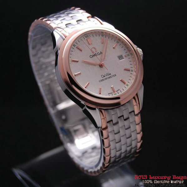 OMEGA DE VILLE Chronometer Red Gold on Steel Strap OM77317 OMEGA DE VILLE Chronometer Red Gold on Steel Strap OM77317