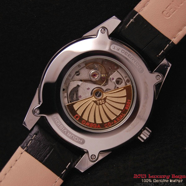 OMEGA DE VILLE Co-AXIAL CHRONOMETER Steel on Black Leather Strap OM77006 OMEGA DE VILLE Co-AXIAL CHRONOMETER Steel on Black Leather Strap OM77006