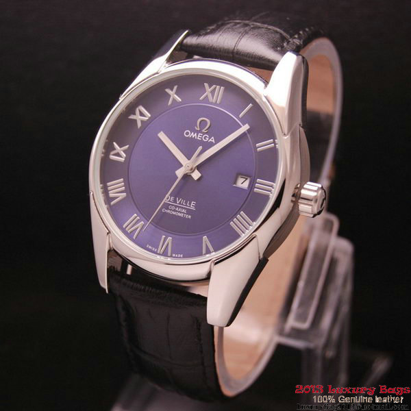 OMEGA DE VILLE Co-AXIAL CHRONOMETER Steel on Black Leather Strap OM77011 OMEGA DE VILLE Co-AXIAL CHRONOMETER Steel on Black Leather Strap OM77011