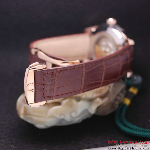 OMEGA DE VILLE HOUR VISION ANNUAL CALENDAR Red Gold on Brown Leather Strap OM77119 OMEGA DE VILLE HOUR VISION ANNUAL CALENDAR Red Gold on Brown Leather Strap OM77119