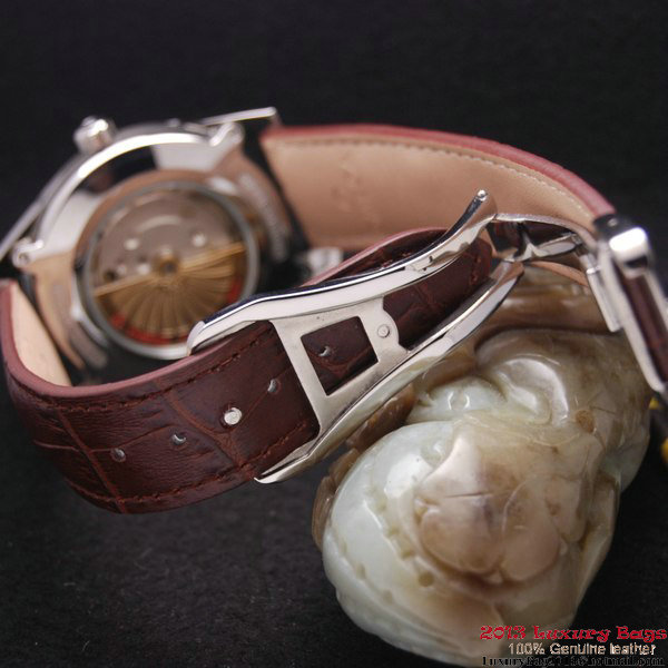 OMEGA DE VILLE HOUR VISION ANNUAL CALENDAR Steel on Brown Leather Strap OM77109 OMEGA DE VILLE HOUR VISION ANNUAL CALENDAR Steel on Brown Leather Strap OM77109