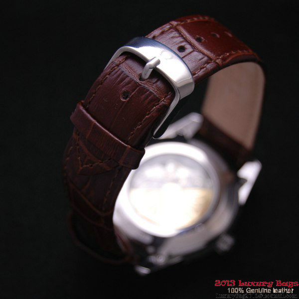 OMEGA DE VILLE HOUR VISION ANNUAL CALENDAR Steel on Brown Leather Strap OM77111 OMEGA DE VILLE HOUR VISION ANNUAL CALENDAR Steel on Brown Leather Strap OM77111