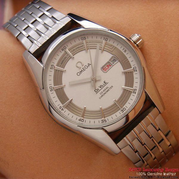 OMEGA DE VILLE HOUR VISION ANNUAL CALENDAR Steel on Steel Strap OM77114 OMEGA DE VILLE HOUR VISION ANNUAL CALENDAR Steel on Steel Strap OM77114