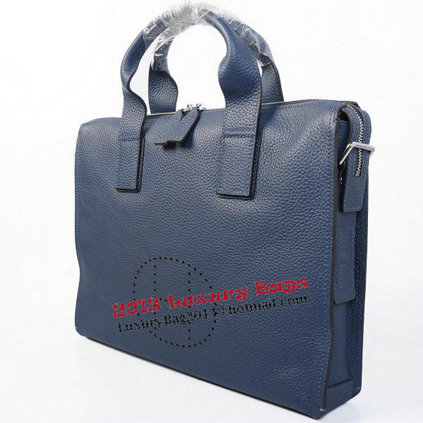Hermes Briefcase Original Grainy Leather H8813 Royal Hermes Briefcase Original Grainy Leather H8813 Royal
