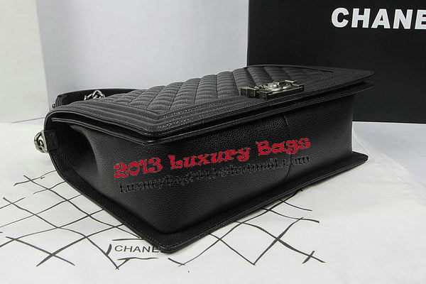 Boy Chanel Flap Shoulder Bag Original Cannage Pattern A67087 Black Boy Chanel Flap Shoulder Bag Original Cannage Pattern A67087 Black