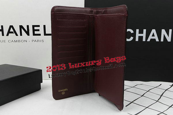 Chanel Bi-Fold Wallet Black Original Cannage Pattern A31509 Gold Chanel Bi-Fold Wallet Black Original Cannage Pattern A31509 Gold