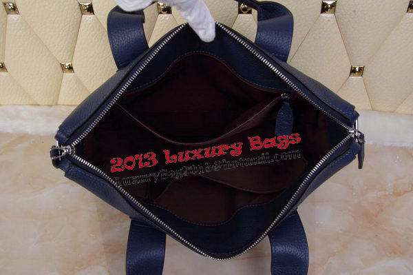 Hermes Briefcase Original Grainy Leather H8813T Royal Hermes Briefcase Original Grainy Leather H8813T Royal