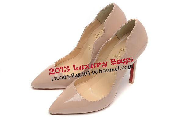 Christian Louboutin 120mm Pump Patent Leather CL1503 Apricot Christian Louboutin 120mm Pump Patent Leather CL1503 Apricot