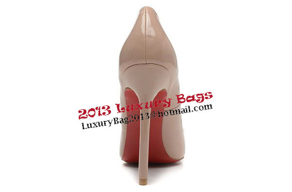 Christian Louboutin 120mm Pump Patent Leather CL1503 Apricot Christian Louboutin 120mm Pump Patent Leather CL1503 Apricot