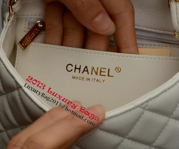 Chanel Classic MINI Flap Bag White Sheepskin A37585 Gold Chanel Classic MINI Flap Bag White Sheepskin A37585 Gold