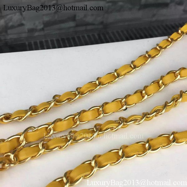 Chanel mini Classic Flap Bag Yellow Original Sheepskin Chevron Leather CHA5500 Gold Chanel mini Classic Flap Bag Yellow Original Sheepskin Chevron Leather CHA5500 Gold