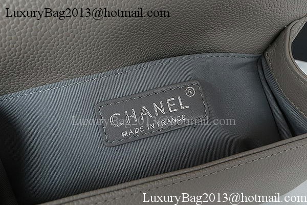 Boy Chanel mini Flap Bag Original Cannage Pattern A67085 Grey Boy Chanel mini Flap Bag Original Cannage Pattern A67085 Grey