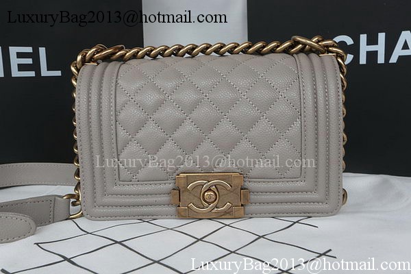 Boy Chanel mini Flap Bag Original Cannage Pattern A67085 Grey Boy Chanel mini Flap Bag Original Cannage Pattern A67085 Grey