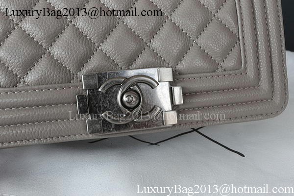Boy Chanel mini Flap Bag Original Cannage Pattern A67085 Grey Boy Chanel mini Flap Bag Original Cannage Pattern A67085 Grey