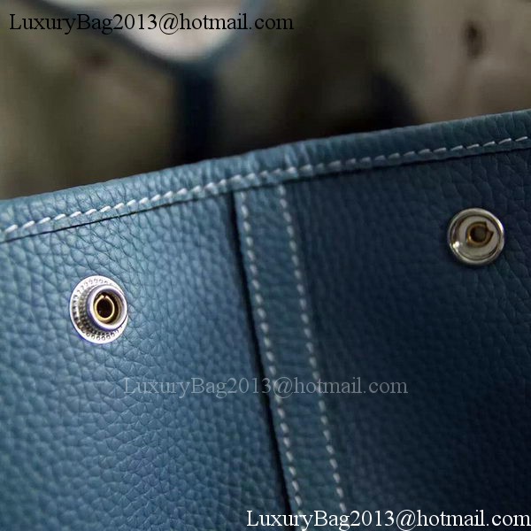 Hermes Garden Party 36cm 30cm Tote Bag Original Leather Light Blue Hermes Garden Party 36cm 30cm Tote Bag Original Leather Light Blue