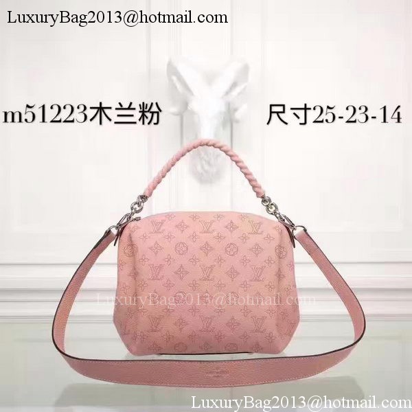 Louis Vuitton Mahina Leather BABYLONE CHAIN BB Bag M51223 Pink Louis Vuitton Mahina Leather BABYLONE CHAIN BB Bag M51223 Pink