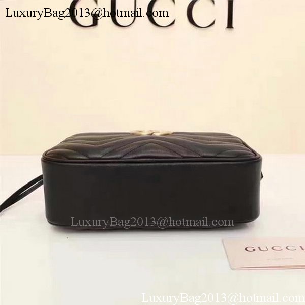 Gucci GG Marmont Matelasse Shoulder Bag 447632 Black Gucci GG Marmont Matelasse Shoulder Bag 447632 Black