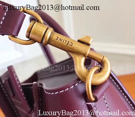 Celine Luggage Nano Tote Bag Original Leather CC3560 Wine Celine Luggage Nano Tote Bag Original Leather CC3560 Wine