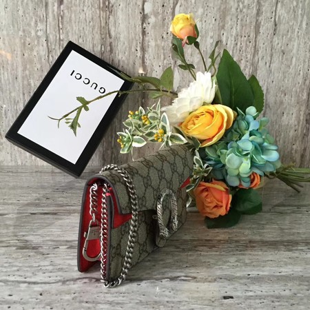 Gucci Dionysus GG Supreme Super mini Bag 476432 Red Gucci Dionysus GG Supreme Super mini Bag 476432 Red