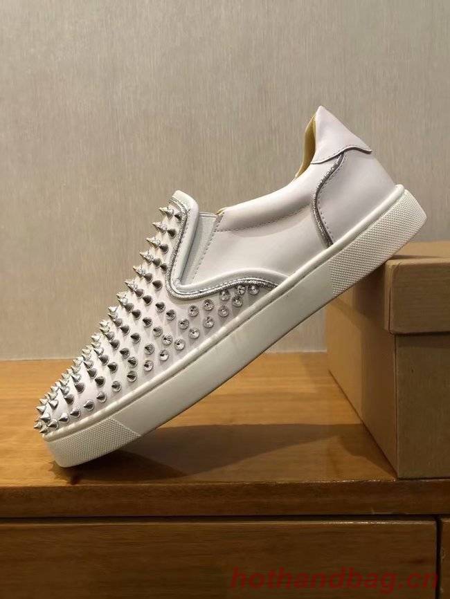 CHRISTIAN LOUBOUTIN Pik Boat glitter leather sneakers CL1028 CHRISTIAN LOUBOUTIN Pik Boat glitter leather sneakers CL1028