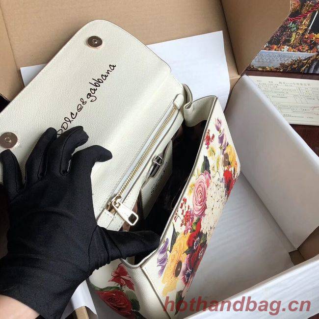 Dolce & Gabbana SICILY Bag Calfskin Leather 4136-3 white Dolce & Gabbana SICILY Bag Calfskin Leather 4136-3 white