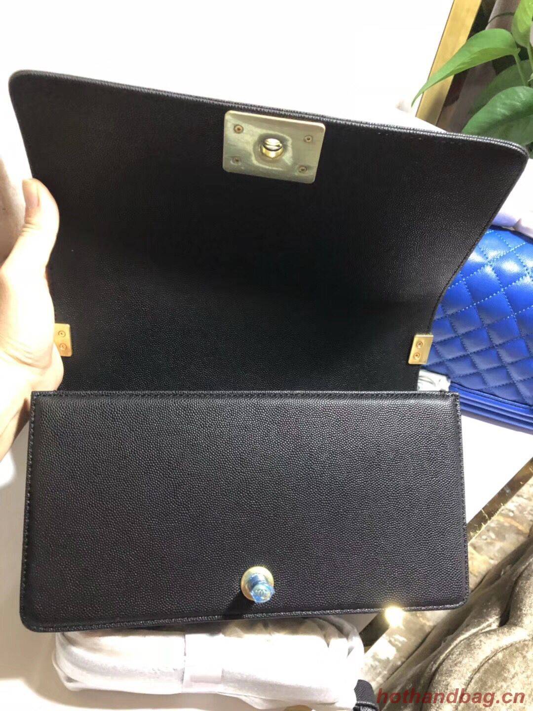 Chanel Boy Flap Original Caviar Leather Shoulder Black Bag A67086 Chanel Boy Flap Original Caviar Leather Shoulder Black Bag A67086