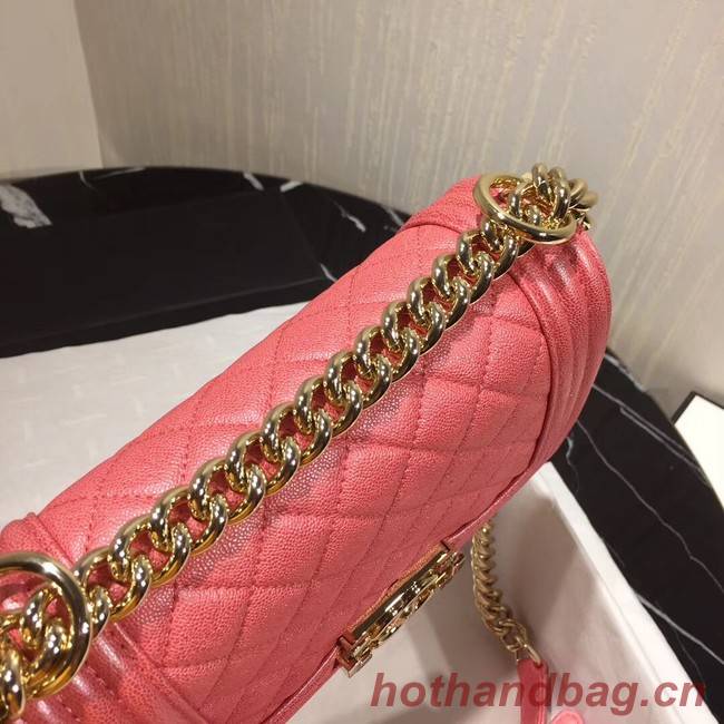 Boy Chanel Flap Shoulder Bag Original Leather Pink A67085 Gold Boy Chanel Flap Shoulder Bag Original Leather Pink A67085 Gold