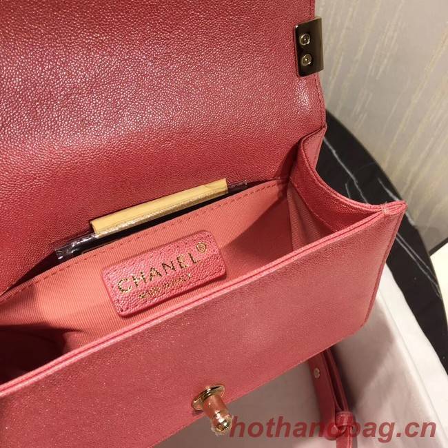Boy Chanel Flap Shoulder Bag Original Leather Pink A67085 Gold Boy Chanel Flap Shoulder Bag Original Leather Pink A67085 Gold