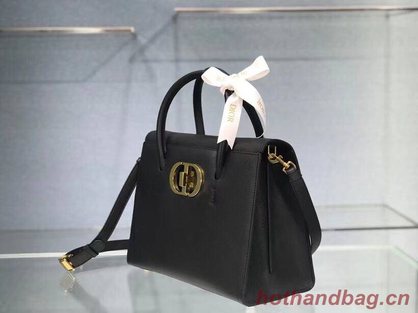 DIOR LARGE ST HONORE TOTE Grained Calfskin M9306UBAE black DIOR LARGE ST HONORE TOTE Grained Calfskin M9306UBAE black