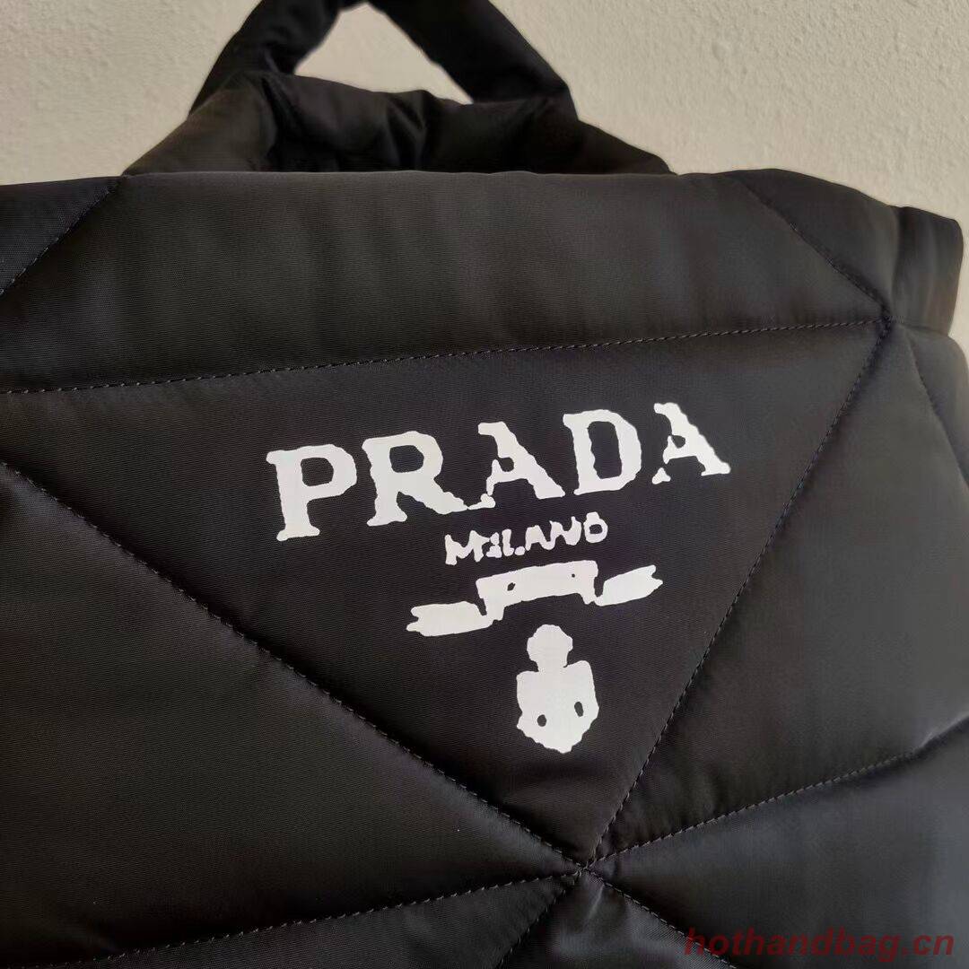 Prada Re-Nylon and Saffiano leather shoulder bag 2AG082 black Prada Re-Nylon and Saffiano leather shoulder bag 2AG082 black
