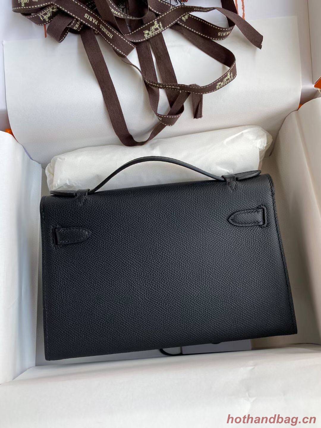 Hermes Kelly 22cm Tote Bag Original Leather KL22 Black Hermes Kelly 22cm Tote Bag Original Leather KL22 Black
