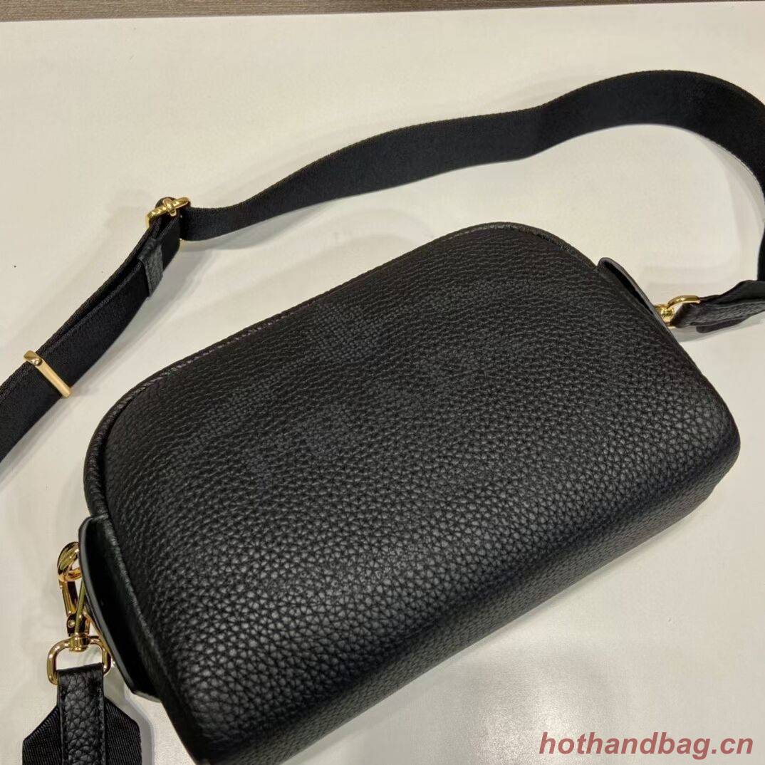 Prada Leather bag with shoulder strap 1DH781 black Prada Leather bag with shoulder strap 1DH781 black