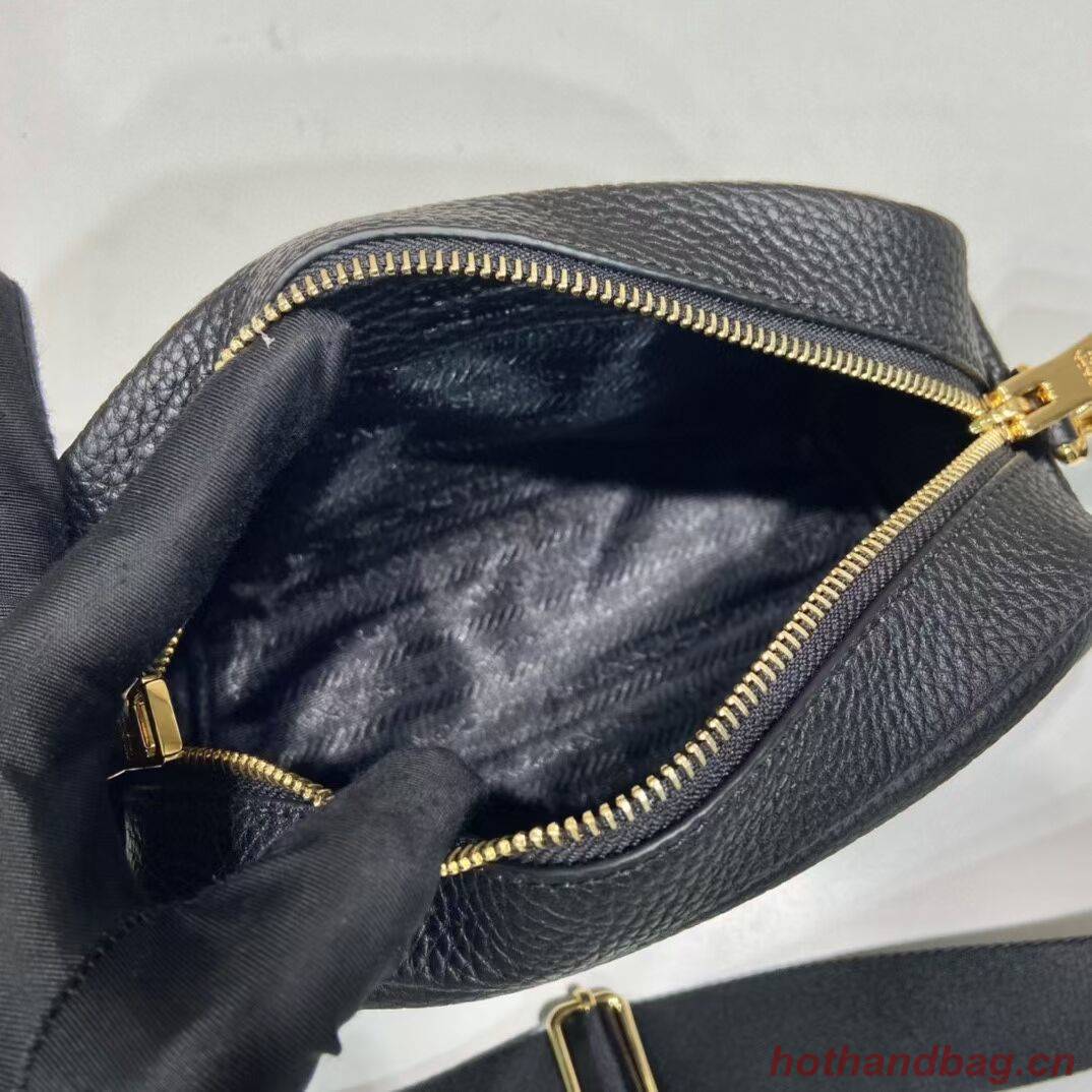 Prada Leather bag with shoulder strap 1DH781 black Prada Leather bag with shoulder strap 1DH781 black