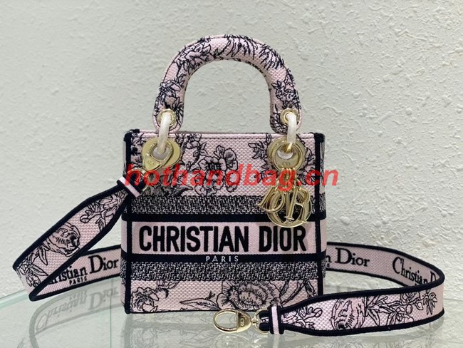 DIOR MINI LADY D-LITE BAG Embroidery M0500BZ-2