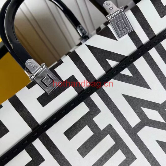 Fendi Sunshine Medium Shopper F1614 black&white Fendi Sunshine Medium Shopper F1614 black&white