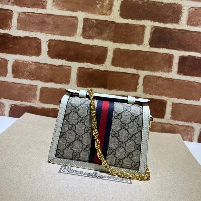 Gucci OPHIDIA MINI SHOULDER BAG A696180 white
