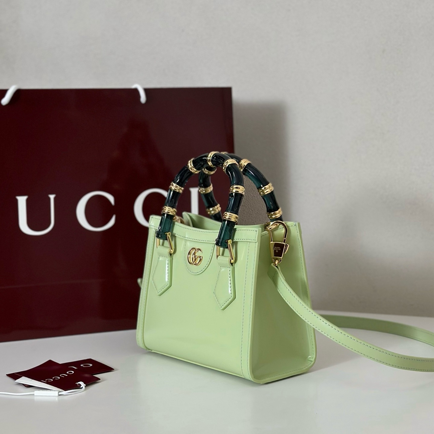 Gucci Diana small tote bag 832936 green