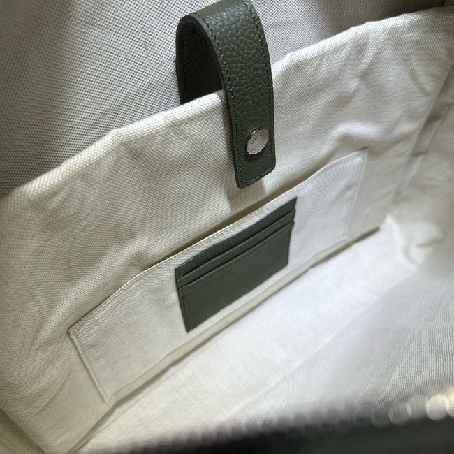 Gucci Jumbo GG Leather Briefcase 658573 green