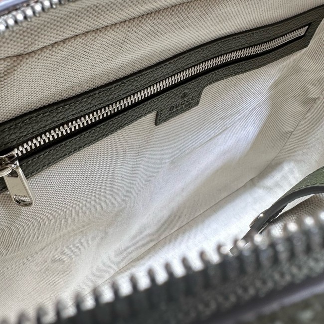 Gucci Jumbo GG Leather Briefcase 658573 green