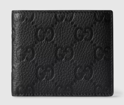 Gucci Imprint bi-fold wallet 835002 black Gucci Imprint bi-fold wallet 835002 black