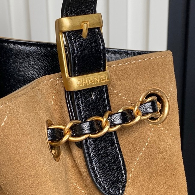 CHANEL Shopping Bag AS5636 Black&Brown